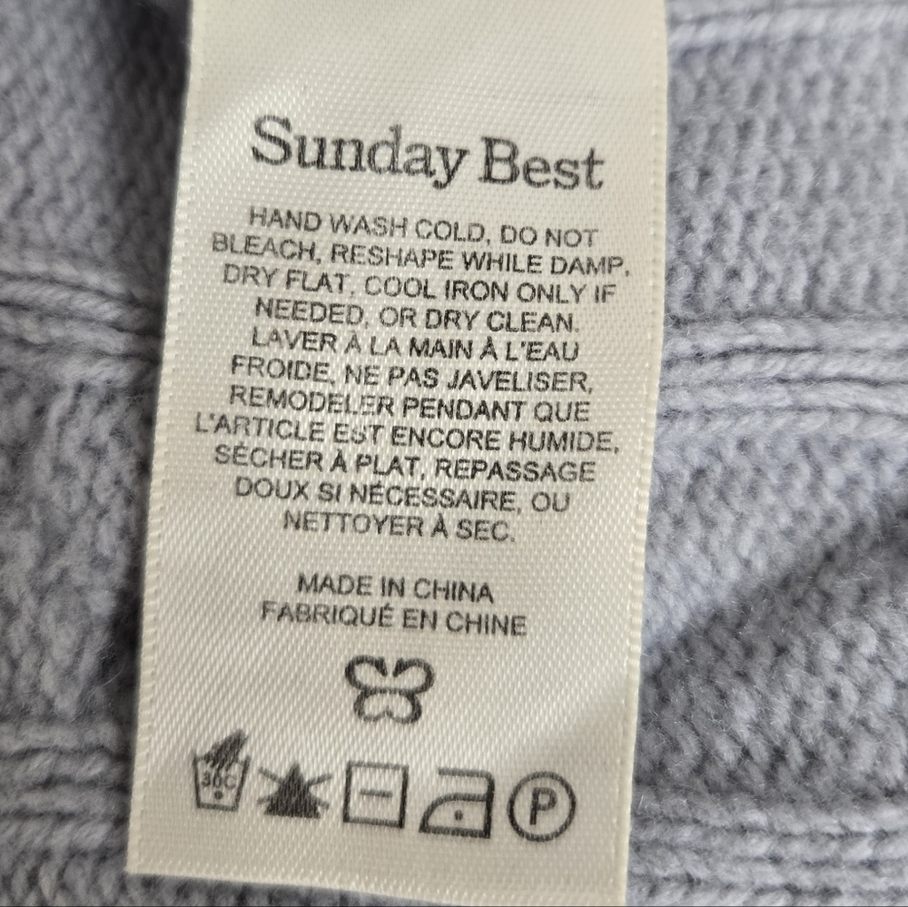 Aritzia SUNDAY BEST Peggy Cable Stitch Cropped Sweater - Picture 5 of 7